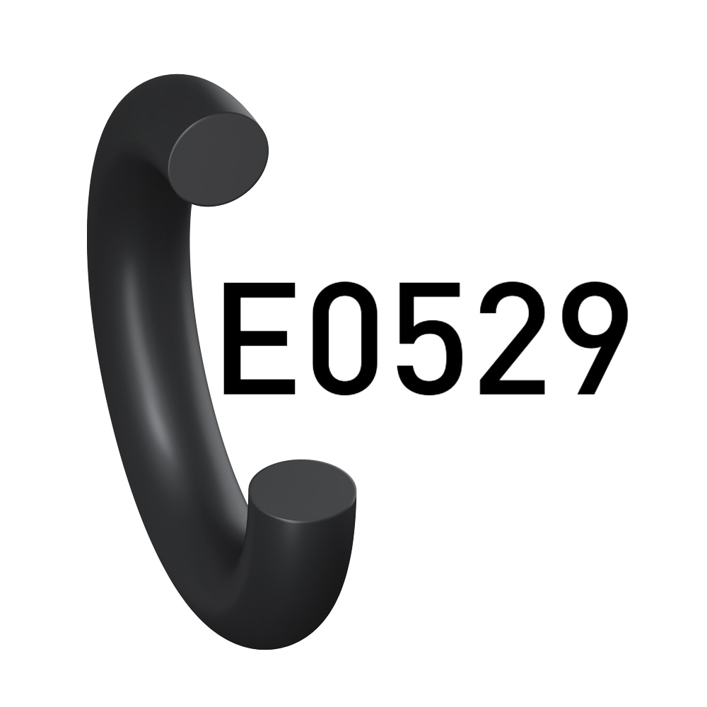 60 硬度乙丙橡胶 O 形圈,通用型,黑色 (Praedifa系列 E0529-60)