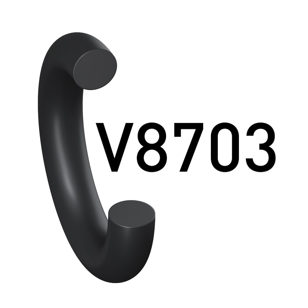 碳橡胶O形圈，邵氏硬度75 A，广泛适用（Prädifa 系列 V8703-75）