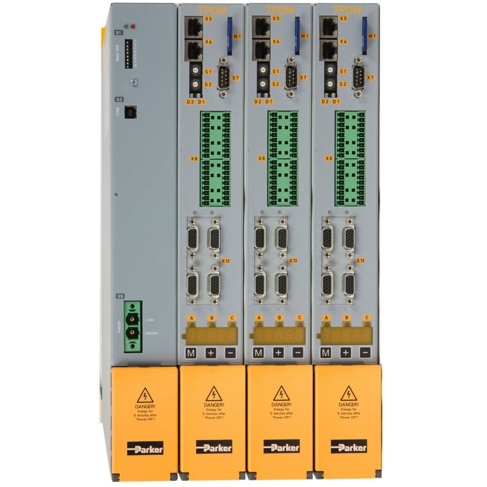 TPD-M三轴伺服驱动器和控制器:3x2A/325-680VDC(3x1.3kVA输出)