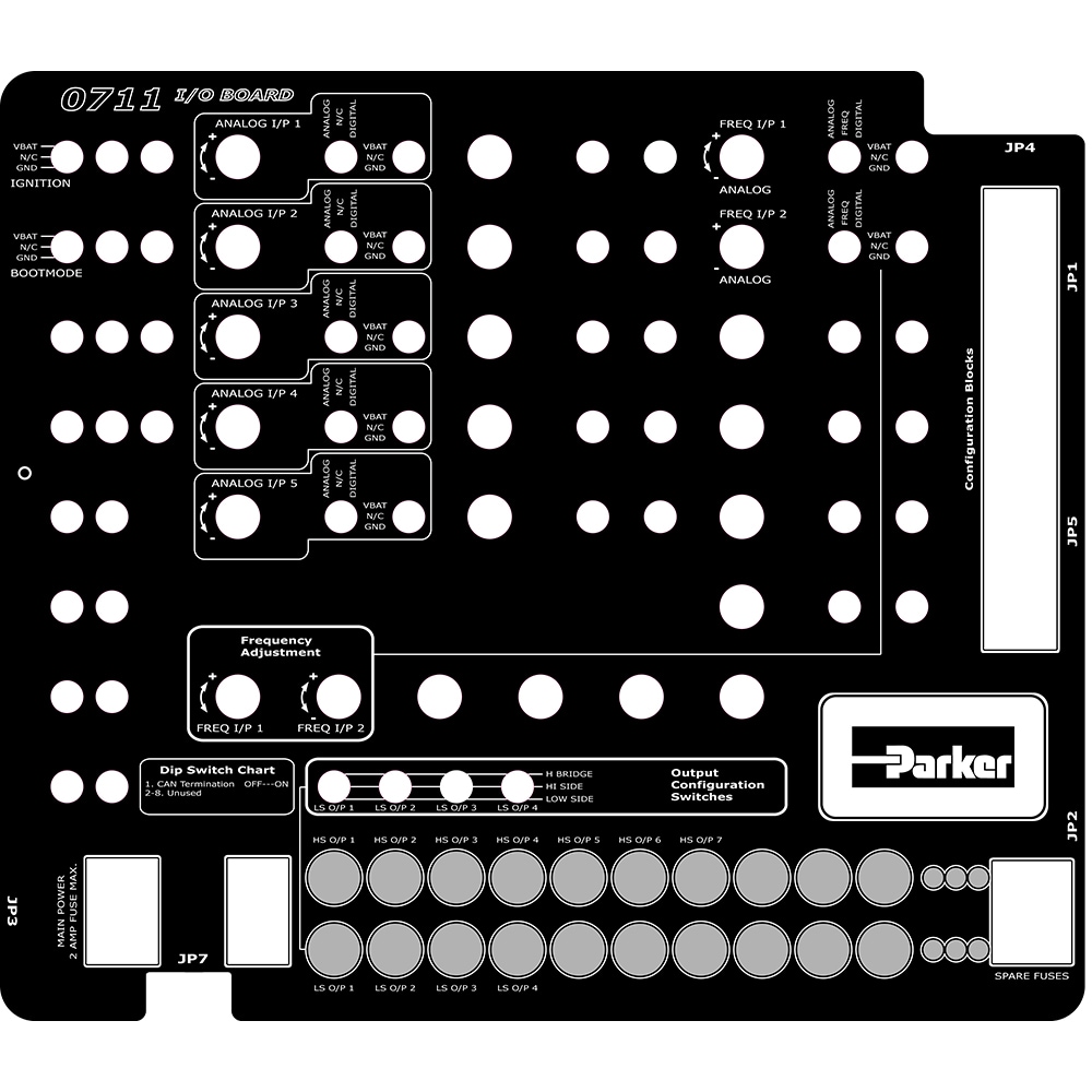 应用模拟器 - 控制器 I/O 板面板