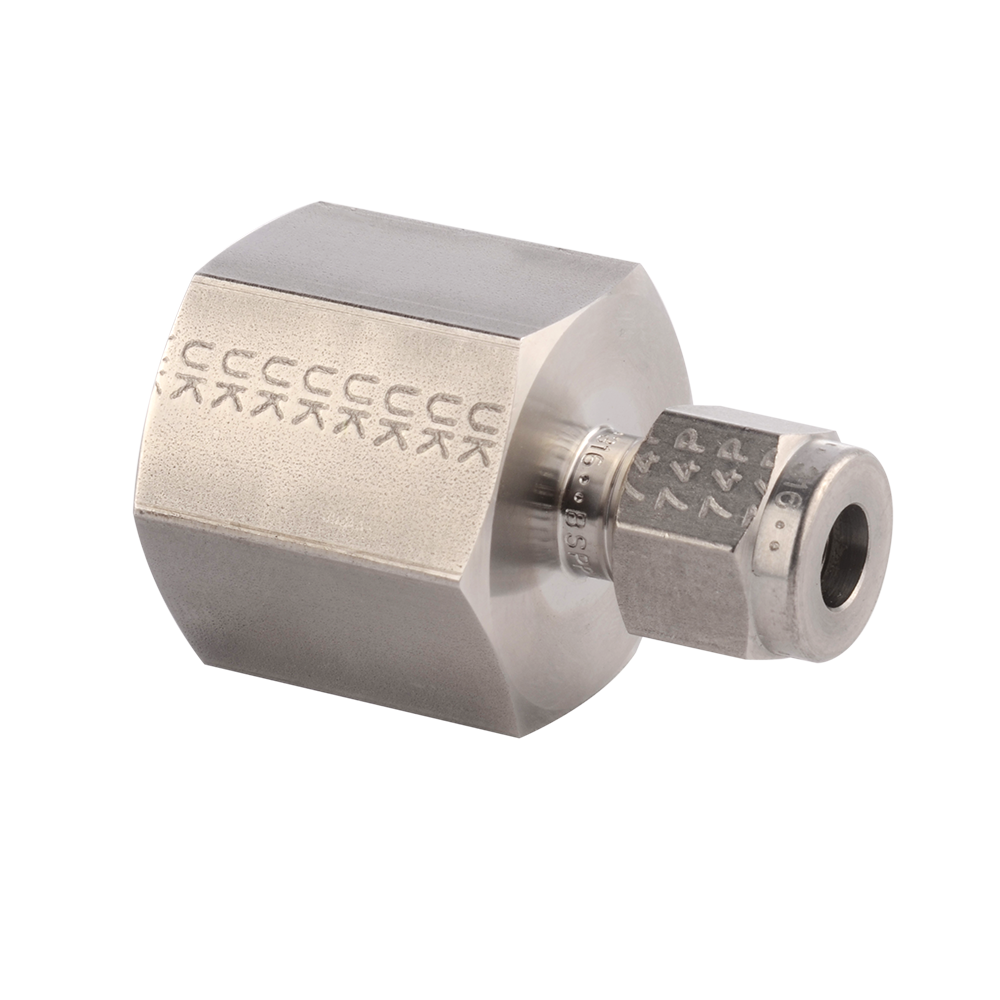 Parker Tube Fitting, NPT Female Connector - A-LOK Series