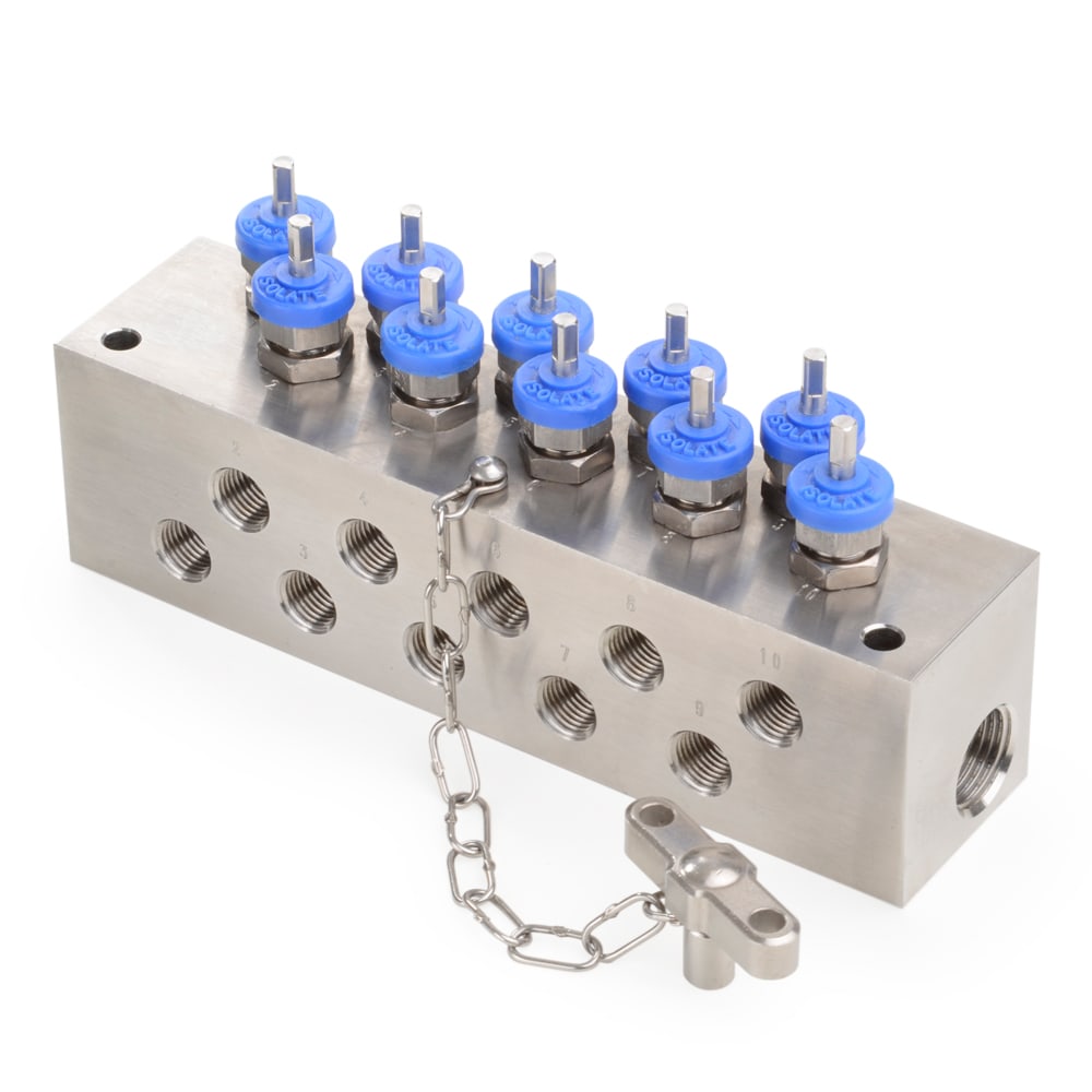6,000 PSI 气源分配阀组 - H 系列