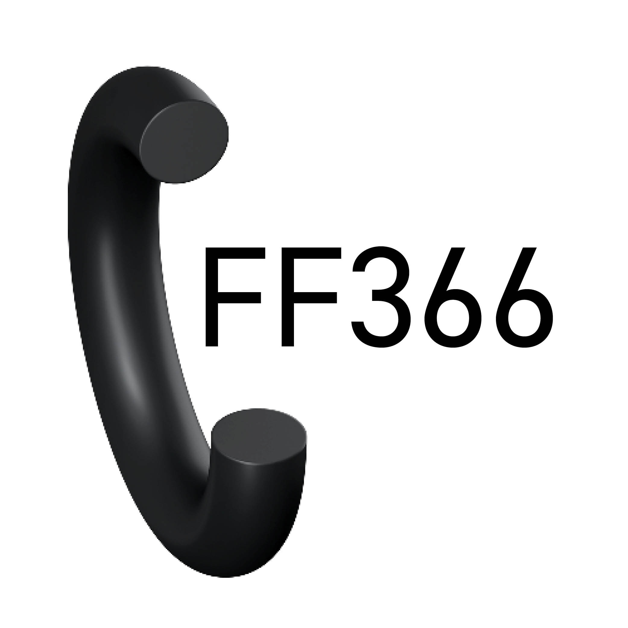 Perfluoroelastomer 75 Durometer O-Ring, Semiconductor Grade, Plasma Resistant, Low Metallic Ions, Black (FF366-75)